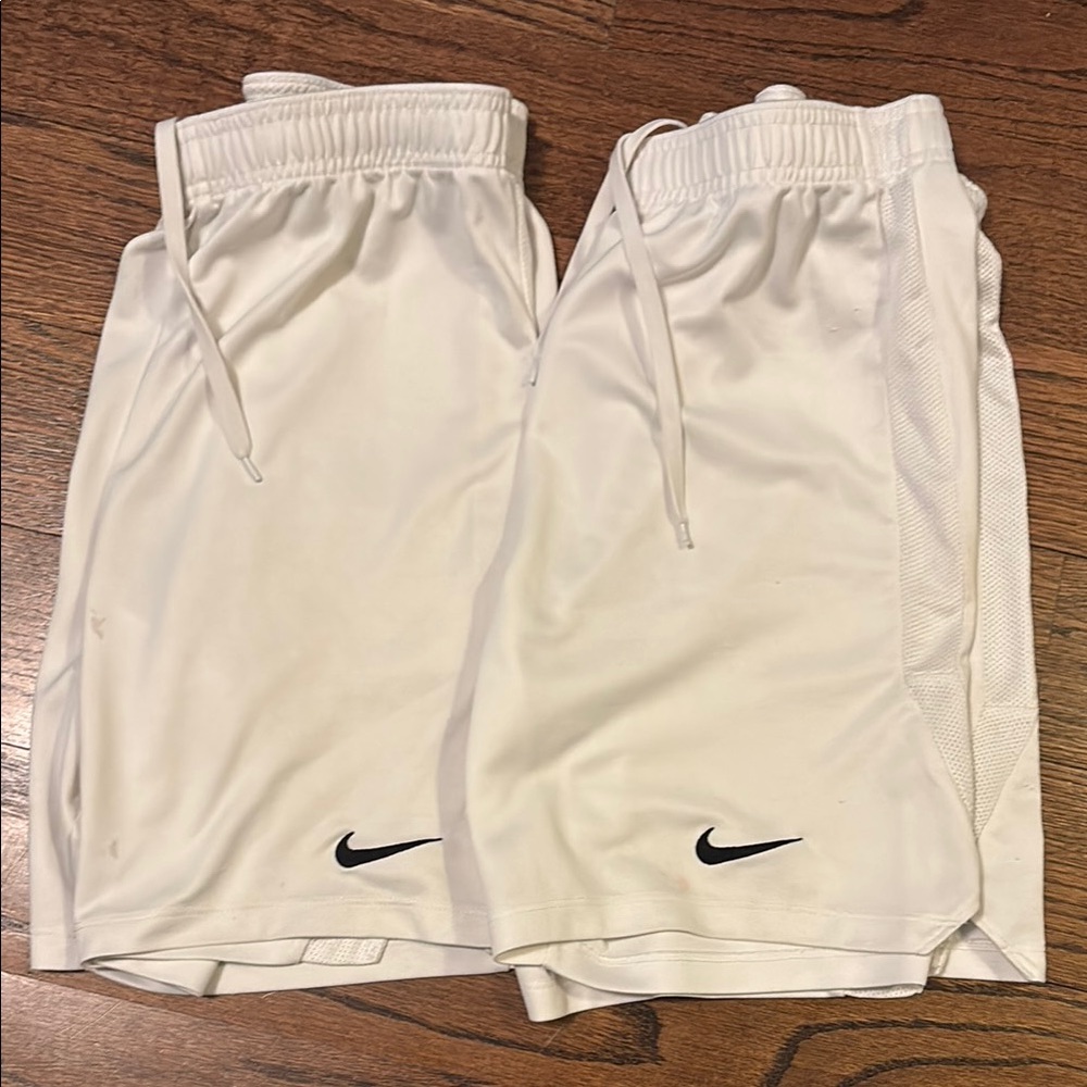 Nike White Athletic Shorts
